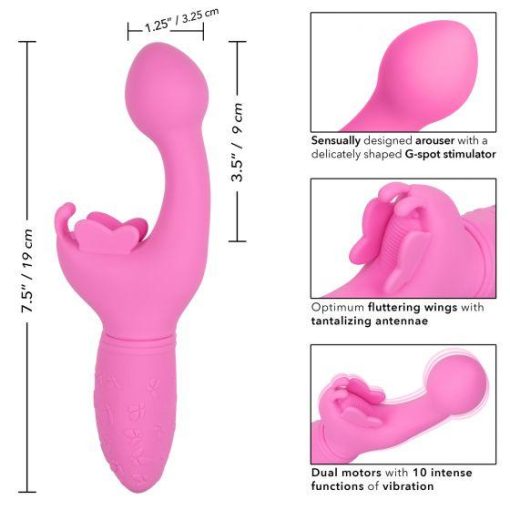 Rechargeable Butterfly Kiss Pink Vibrator second