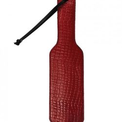 Rouge Plain Leather Paddle Burgundy Black main