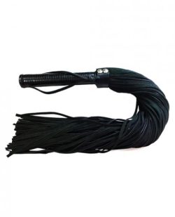 Rouge Suede Flogger Leather Handle Black main