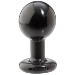 Round Butt Plug Medium Black main