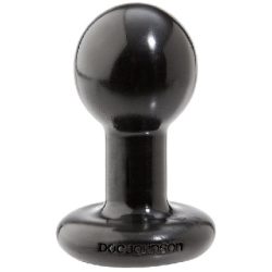 Round Butt Plug Small - Black main