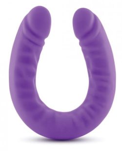 Ruse 18 inches Silicone Slim Double Dong Purple main