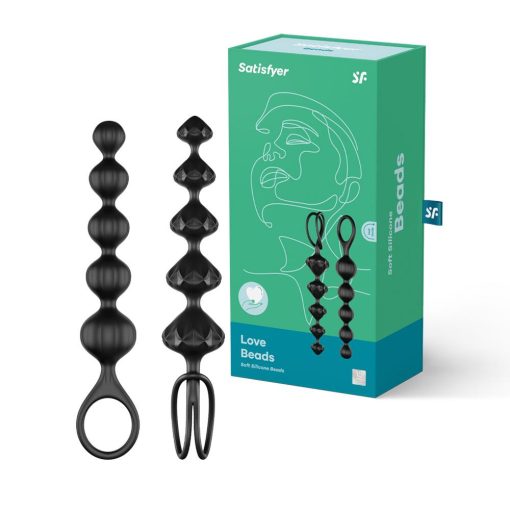 Satisfyer anal beads soft silicone black box