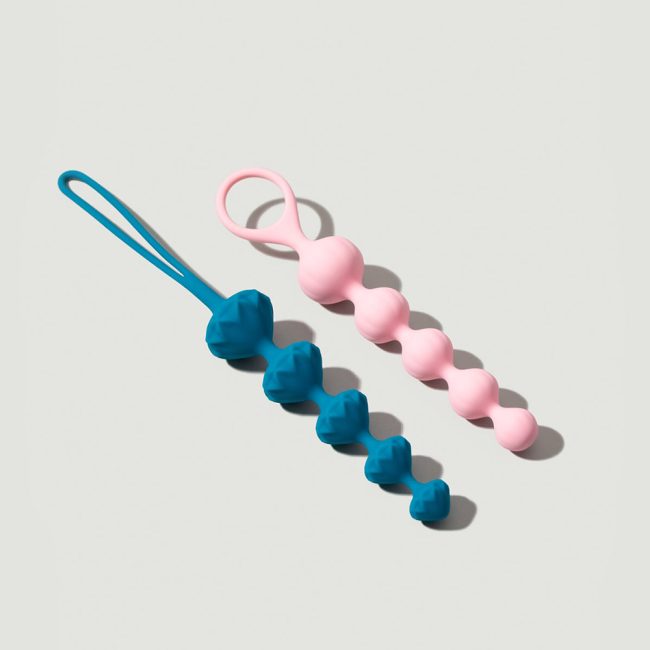 Satisfyer-anal-beads-soft-silicone-blue-&-pink