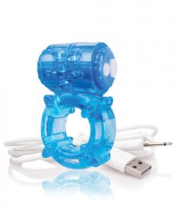 Screaming O Charged Big O Vibrating Cock Ring Blue main