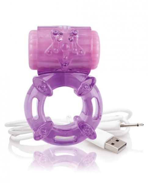 Screaming o charged big o vibrating ring purple second
