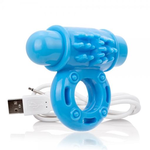 Screaming O Charged O Wow Reversible Vibrating Ring Blue main