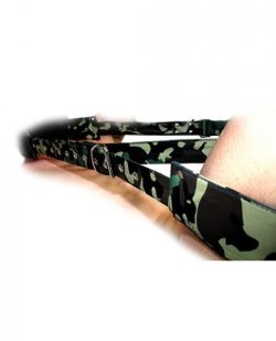 Sensual Sin Leather Adjustable Travel Sling Camo main