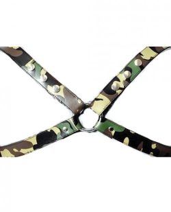 Sensual Sin Leather X Harness Camo S/M main