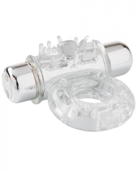 Sensuelle Bullet Ring Cockring 7 Function Clear main