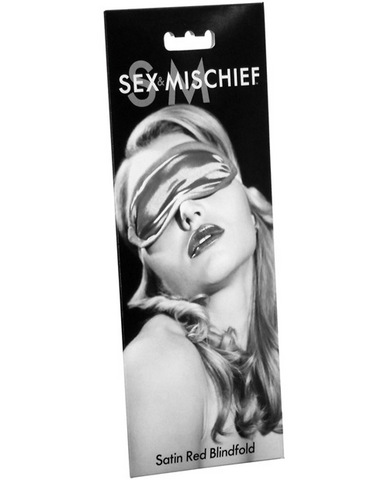 Sex & Mischief Satin Red Blindfold second