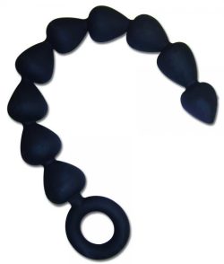 Sex & Mischief silicone anal beads - black main