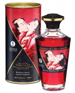 Shunga Warming Oil Blazing Cherry 3.5 fluid ounces main