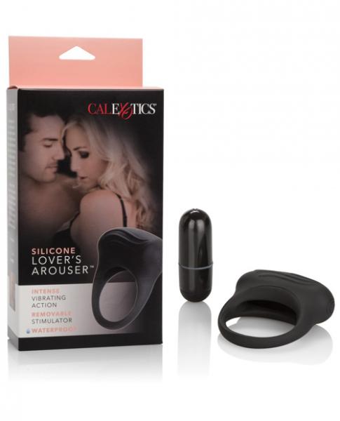Silicone lovers arouser black vibrating ring second