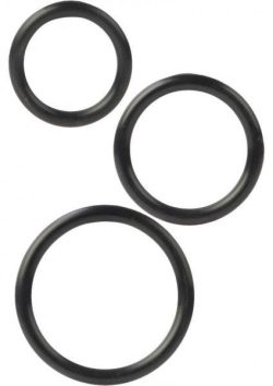 Silicone Support Rings Black 3 Pack main