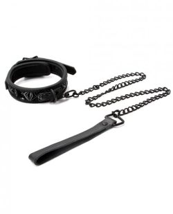 Sinful 1 inch Collar & Leash Black main