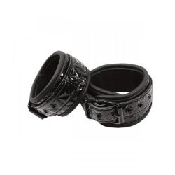 Sinful Black Wrist Cuffs main