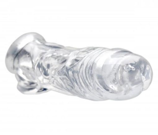 Size Matters Realistic Penis Enhancer + Ball Stretcher Clear second