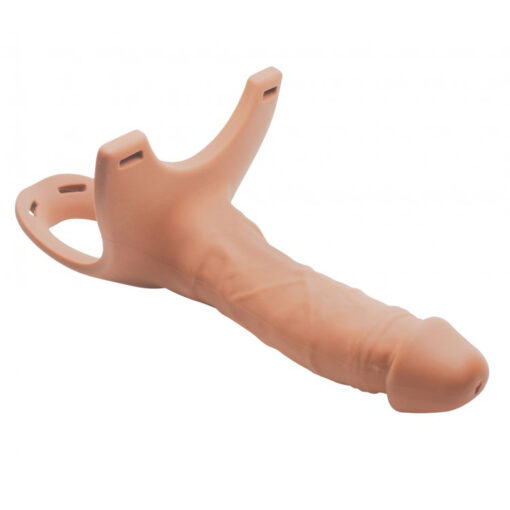 Size Matters Hollow Silicone Dildo Strap On - 6 Inch 1