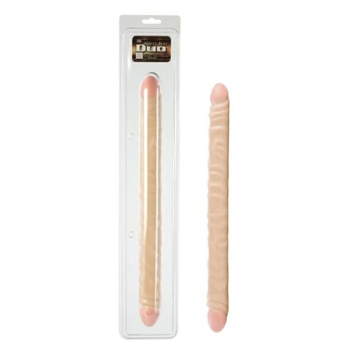 Slim Jim Duo 17"  Veined Double Dong - Beige second