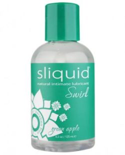 Sliquid Swirl Lubricant Green Apple Tart - 4.2 oz bottle main
