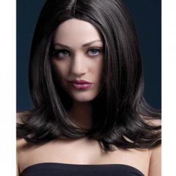 Smiffys The Fever Wig Sophia 17 inches long layered center part Brown main