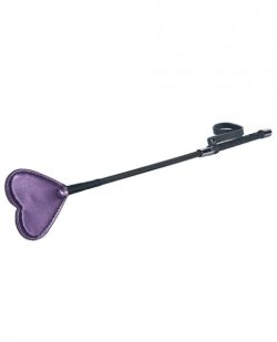 Spartacus Galaxy Legend Faux Leather Riding Crop Heart Purple main