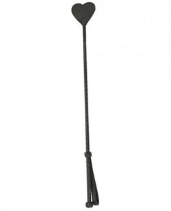 Spartacus Heart Riding Crop Brown Leather main