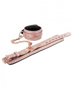 Spartacus Wrist Restraints Leather Lining Pink main