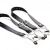 Spread Labia Spreader Straps with Clamps Black second