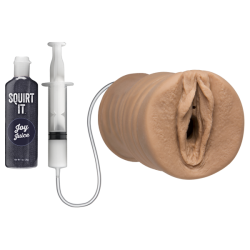 Squirt It Squirting Pussy Caramel Tan Stroker main