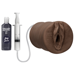 Squirt It Squirting Pussy Chocolate Brown Stroker main