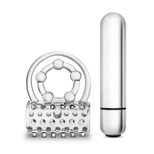 Stay Hard Vibrating Super Clitifier Cock Ring Clear second