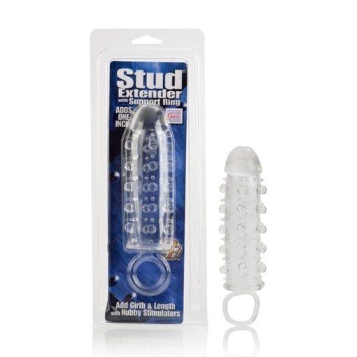 Stud extender w/support ring - clear second