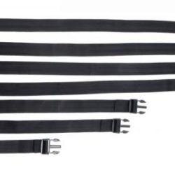 Subdued Full Body Straps Nylon Restraints Black main