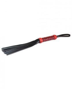 Sultra 16 inches Lambskin Twisted Grip Flogger Black