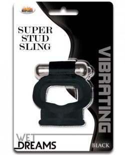 Super Stud Sling Black Vibrating Ring main