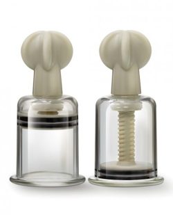 Temptasia Clit & Nipple Large Twist Suckers Clear Set Of 2 main