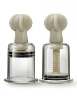 Temptasia Clit & Nipple Large Twist Suckers Clear Set Of 2 main