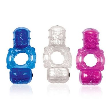 The big o 2 vibrating couples ring assorted colors main