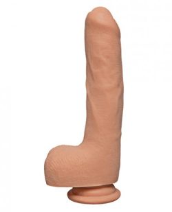 The D 9 inches Uncut D With Balls Beige Dildo main