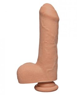 The D Uncut D 7 inches with Balls Ultraskyn Beige Dildo main