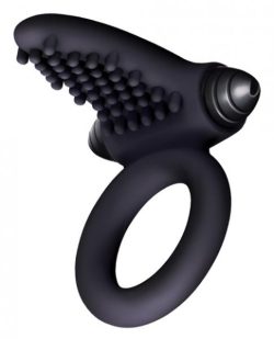 The Nines Bullet Ring Tongue Vibrator Black main