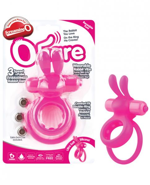 The ohare double vibrating ring pink second