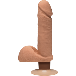 The Perfect D Vibrating Dildo 7 Inch Caramel Tan main