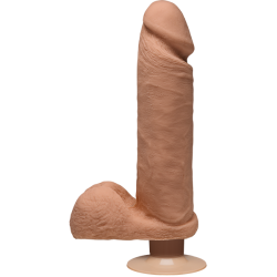 The Perfect D Vibrating Dildo 8 Inch Caramel Tan main