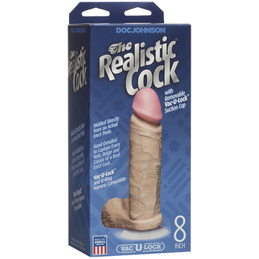 The Realistic C*ck 8 inches Dildo Beige second