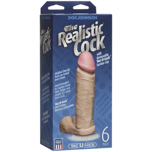 The Realistic Dildo 6 Inch - Beige second