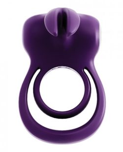 Thunder Rechargeable Vibrating Dual Ring Deep Purple main