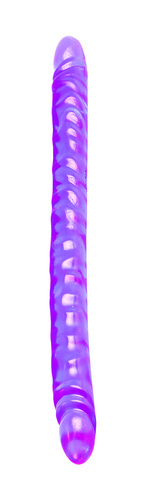 Translucence Slim Jim Duo Double Dong 17.5 Inch - Purple main